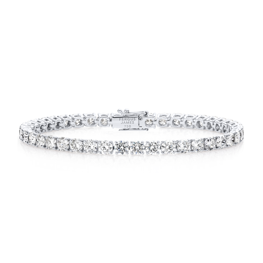 7ct Natural Diamond Tennis Bracelet White Gold