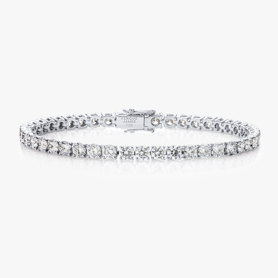 8ct Natural Diamond Tennis Bracelet White Gold