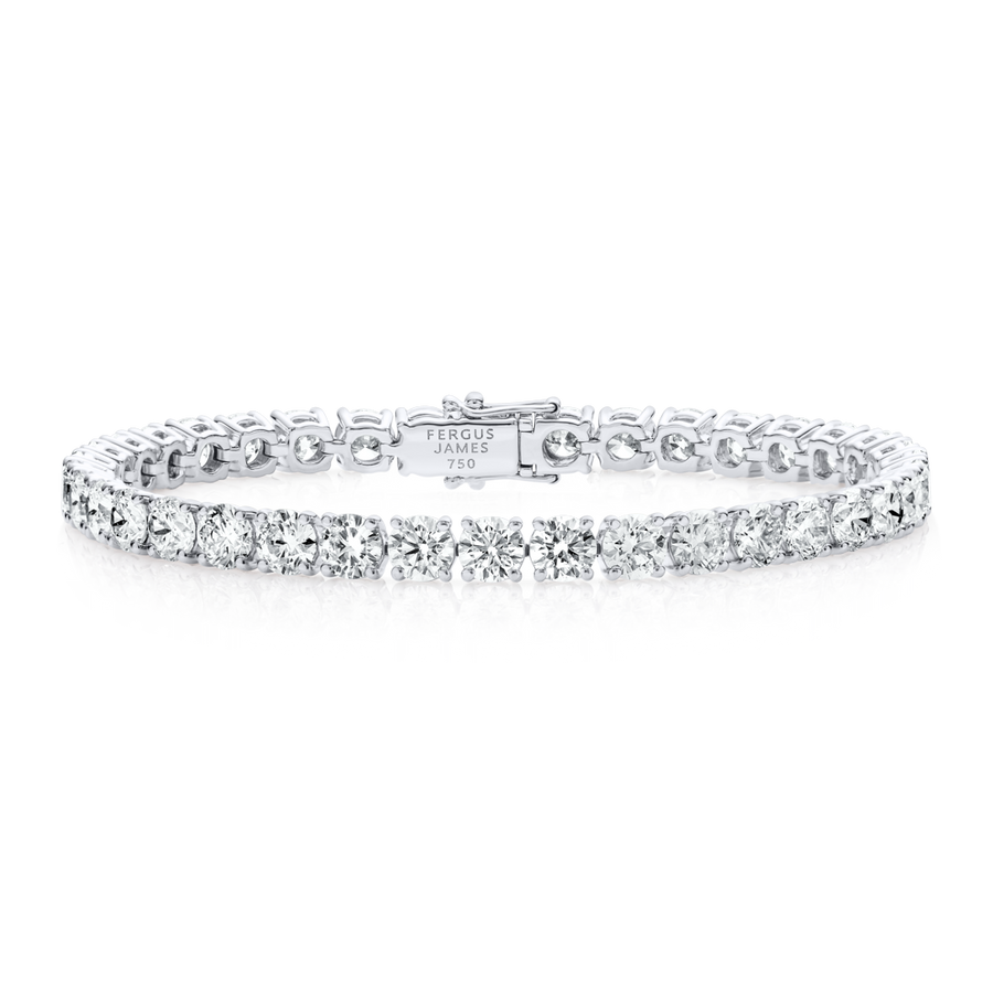 10ct Natural Diamond Tennis Bracelet White Gold