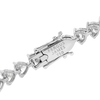 13ct Natural Heart Diamond Tennis Bracelet White Gold