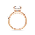 Nicole 18k Rose Gold Asscher Solitaire