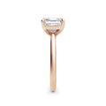 Nicole 18k Rose Gold Asscher Solitaire