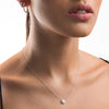 0.5ct Round Lab-Grown Diamond Halo Pendant White Gold