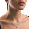 0.5ct Round Natural Diamond Halo Pendant White Gold