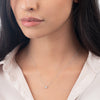 0.3ct Oval Natural Diamond Pendant White Gold