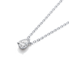 0.3ct Pear Natural Diamond Pendant White Gold