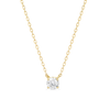 0.3ct Round Diamond Lab-Grown Pendant Yellow Gold