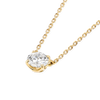 0.3ct Round Diamond Lab-Grown Pendant Yellow Gold