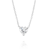 0.5ct Heart Diamond Lab-Grown Pendant White Gold
