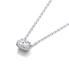 0.5ct Oval Diamond Lab-Grown Pendant White Gold
