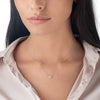 0.5ct Oval Natural Diamond Pendant White Gold