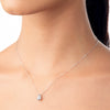 1ct Pear Diamond Lab-Grown Pendant White Gold