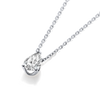 0.5ct Pear Natural Diamond Pendant White Gold