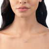 1ct Oval Diamond Lab-Grown Pendant White Gold