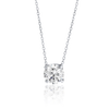1ct Round Diamond Lab-Grown Pendant White Gold