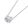 1ct Round Diamond Lab-Grown Pendant White Gold