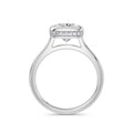 Polly Platinum Elongated Cushion Solitaire