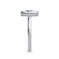 Polly Platinum Elongated Cushion Solitaire