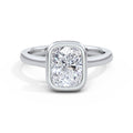 Polly Platinum Elongated Cushion Solitaire