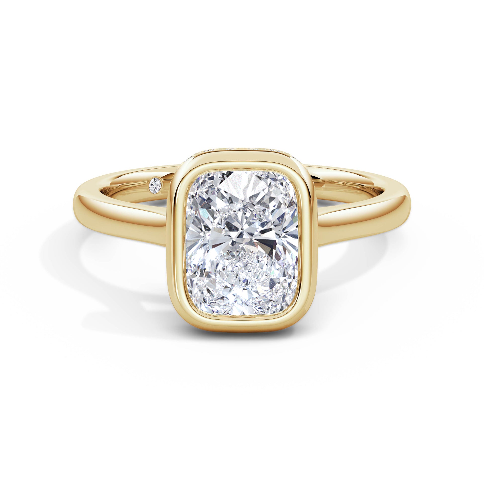 Polly 18k Yellow Gold Elongated Cushion Solitaire