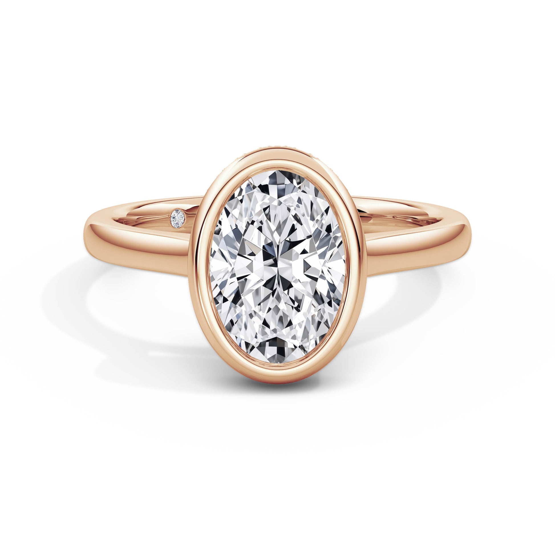 Polly 18k Rose Gold Oval Solitaire
