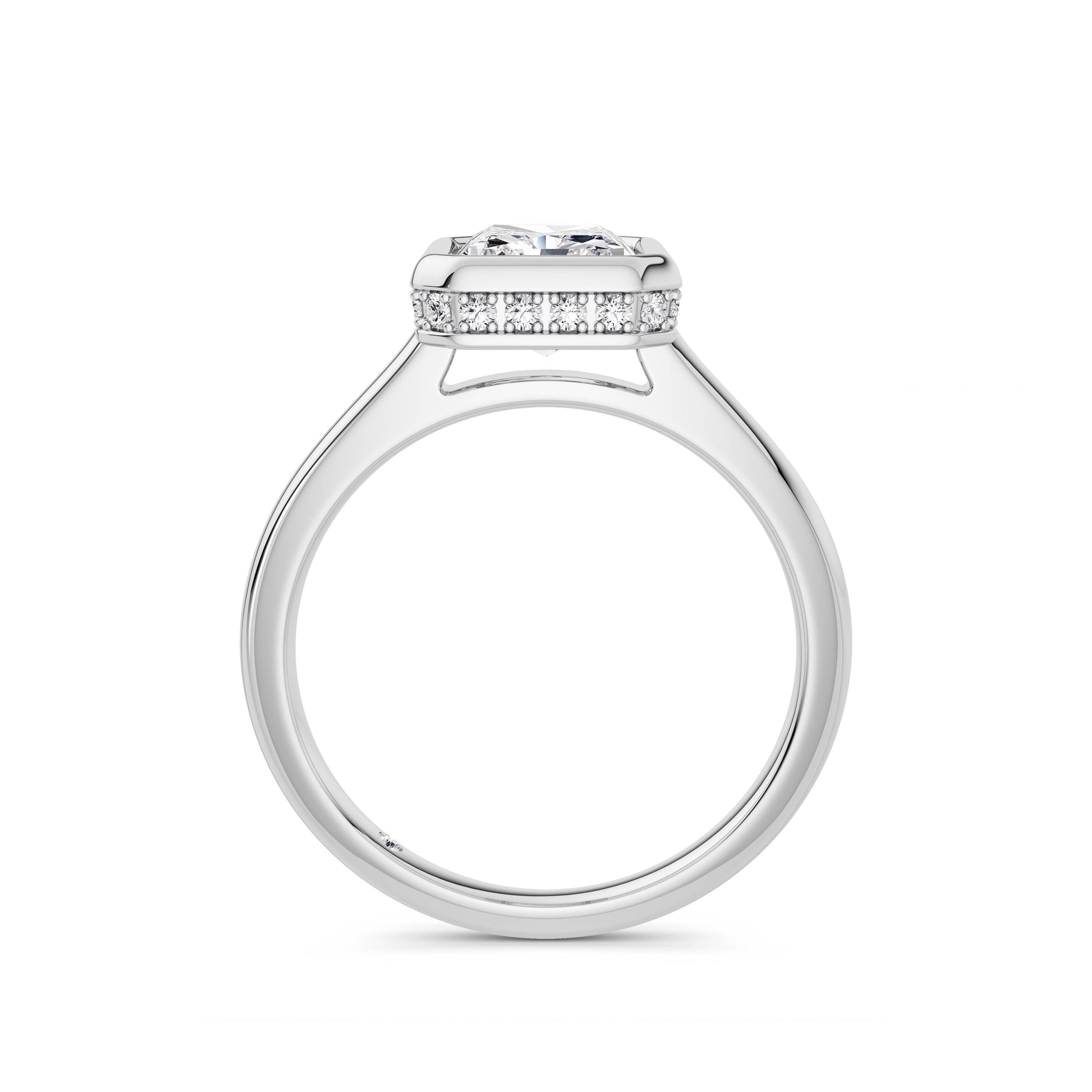 Polly 18k White Gold Radiant Solitaire