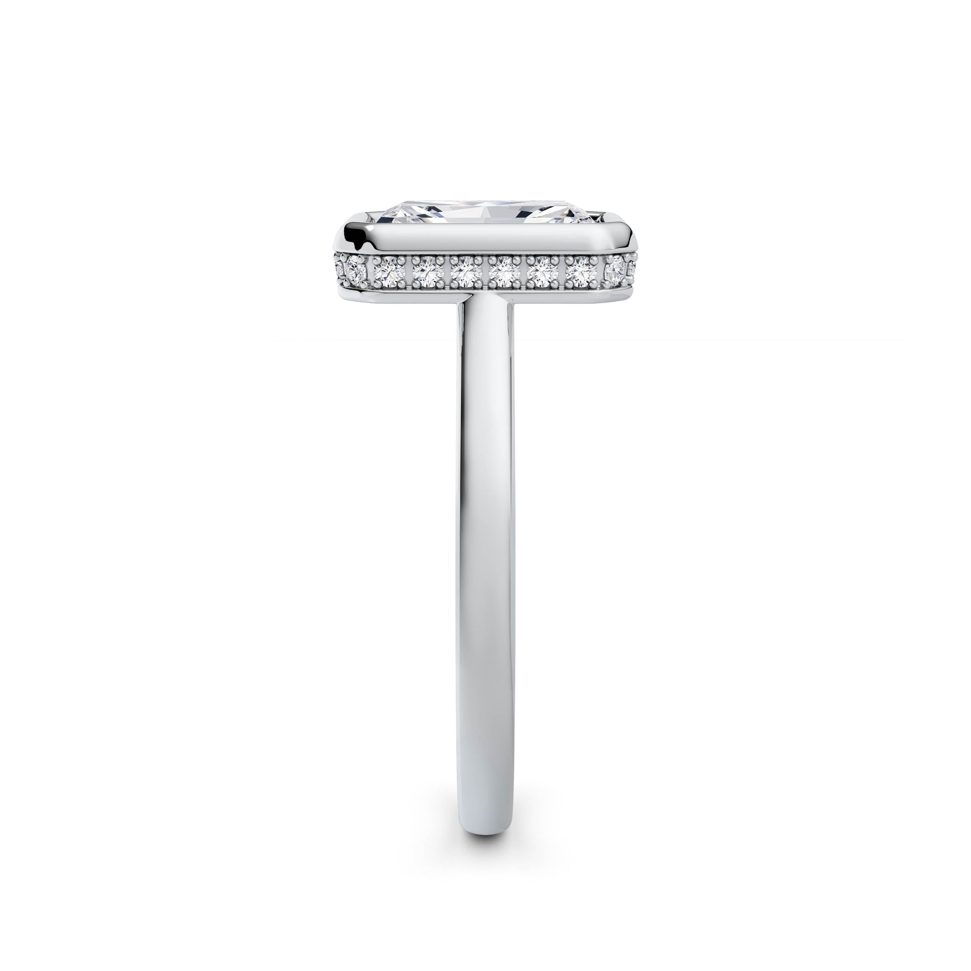 Polly 18k White Gold Radiant Solitaire