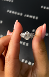 1.5 Carat Natural Trilogy Engagement Ring - Oval Diamond