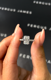 1.5 Carat Lab-Grown Diamond Band Engagement Ring - Radiant Diamond