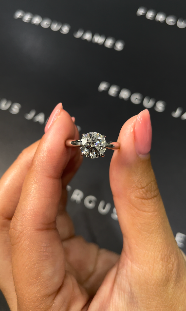 1.5 Carat Lab-Grown Solitaire Engagement Ring - Round Diamond