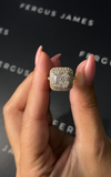 3 Carat Lab-Grown Halo Engagement Ring - Cushion Diamond