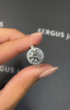 3 Carat Lab-Grown Halo Engagement Ring - Round Diamond