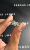 2 Carat Natural Diamond Band Engagement Ring - Princess Diamond