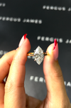 2.5 Carat Lab-Grown Solitaire Engagement Ring - Marquise Diamond