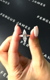 1.5 Carat Lab-Grown Trilogy Engagement Ring - Marquise Diamond