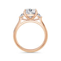 Sally 18k Rose Gold Cushion Trilogy