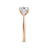Sally 18k Rose Gold Cushion Trilogy