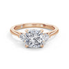 Sally 18k Rose Gold Cushion Trilogy