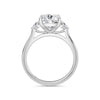 Sally 18k White Gold Cushion Trilogy