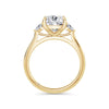 Sally 18k Yellow Gold Cushion Trilogy