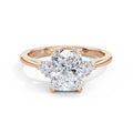 Sally 18k Rose Gold Elongated Cushion Trilogy