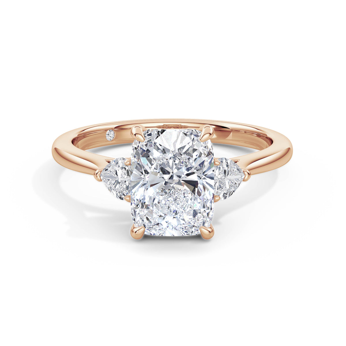 Sally 18k Rose Gold Elongated Cushion Trilogy