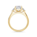 Sally 18k Yellow Gold Elongated Cushion Trilogy