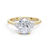 Sally 18k Yellow Gold Elongated Cushion Trilogy