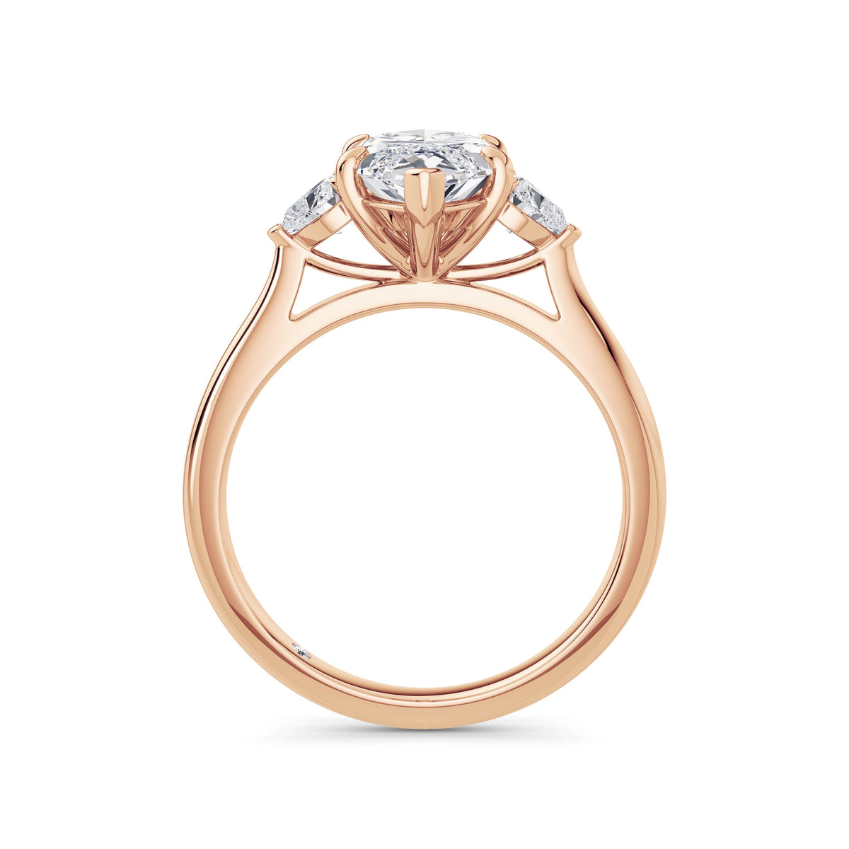 Sally 18k Rose Gold Marquise Trilogy