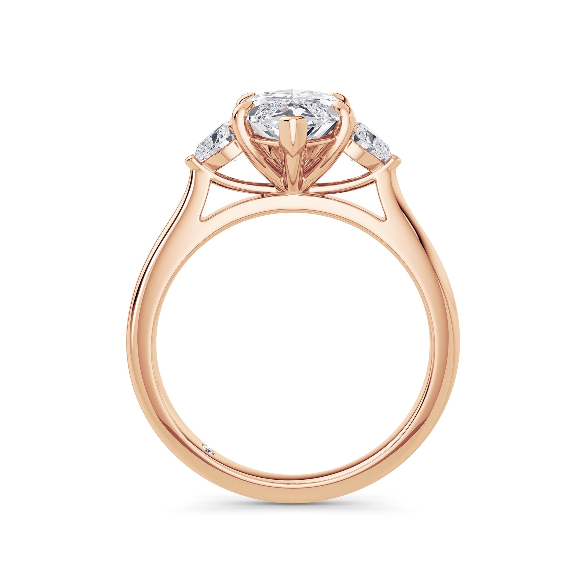 Sally 18k Rose Gold Marquise Trilogy