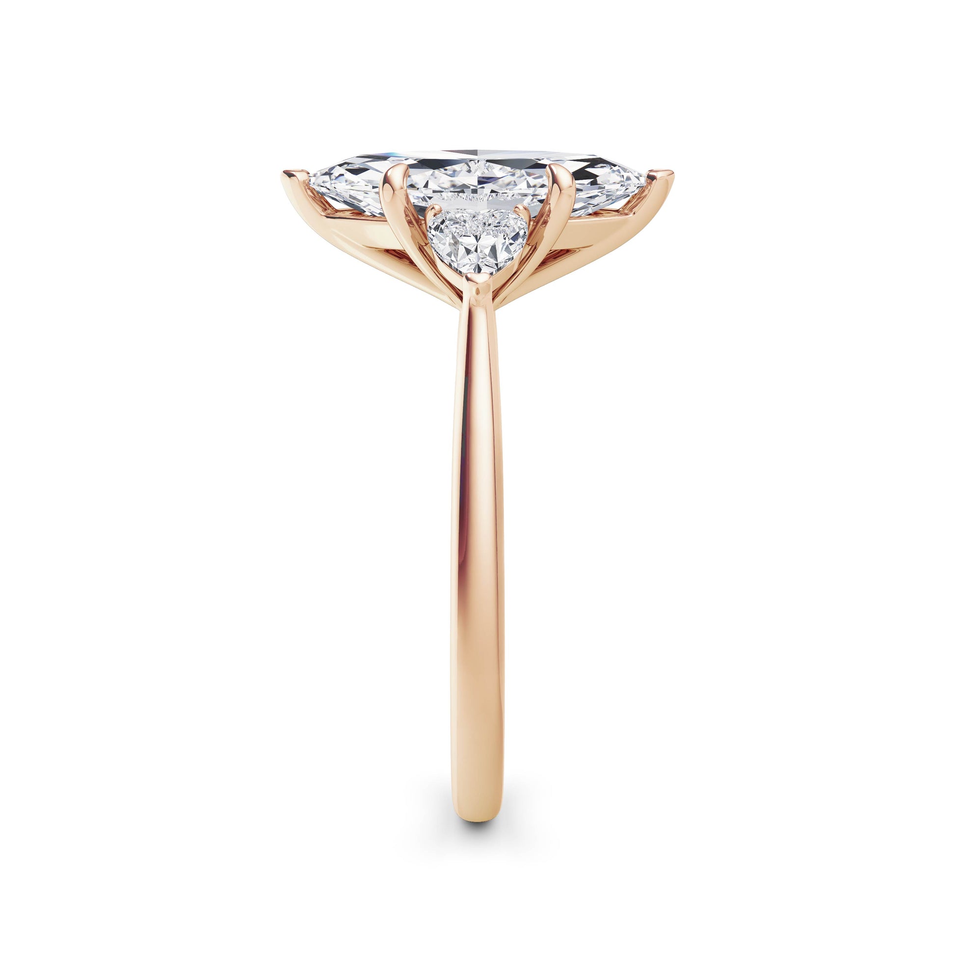 Sally 18k Rose Gold Marquise Trilogy