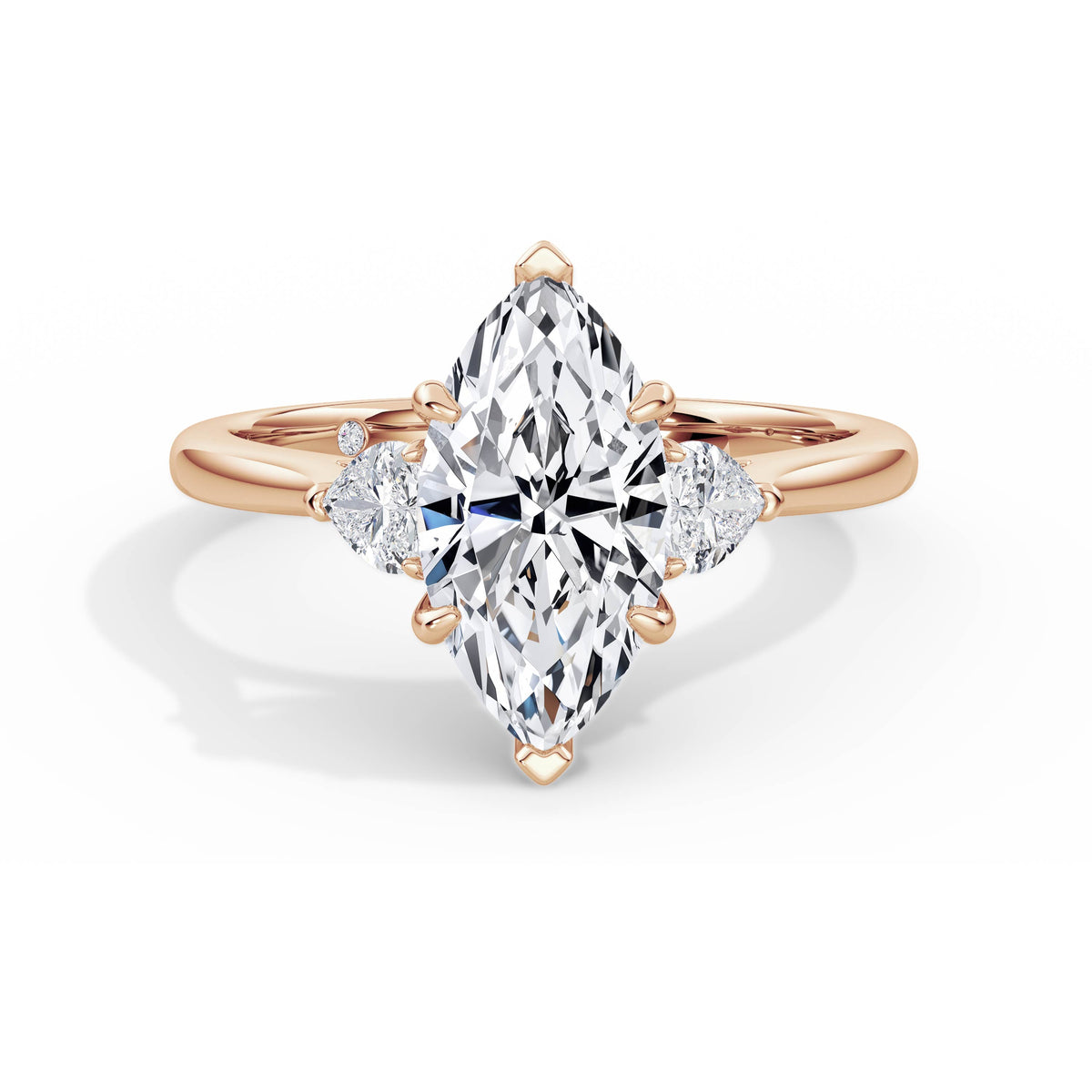 Sally 18k Rose Gold Marquise Trilogy
