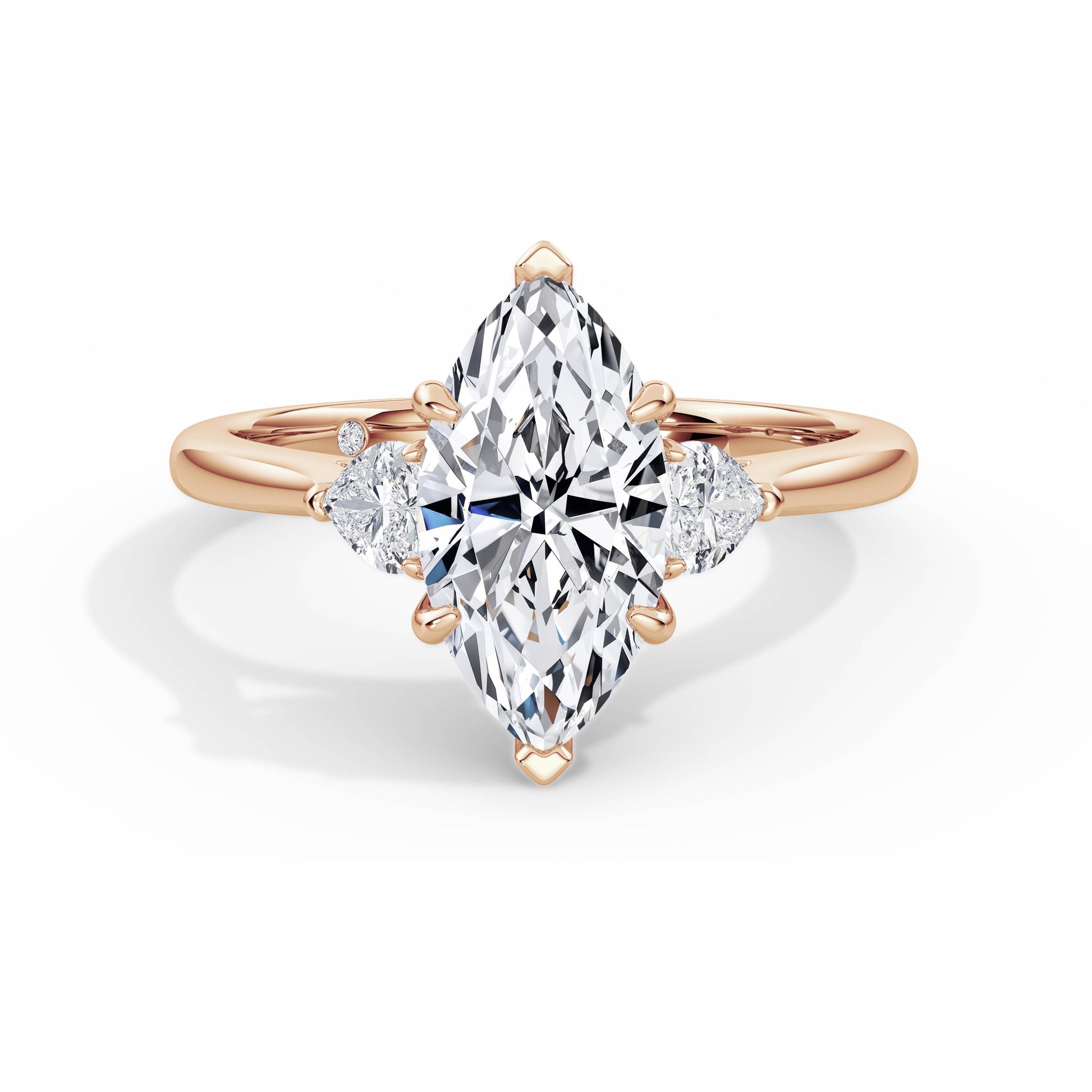 Sally 18k Rose Gold Marquise Trilogy