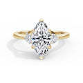 Sally 18k Yellow Gold Marquise Trilogy